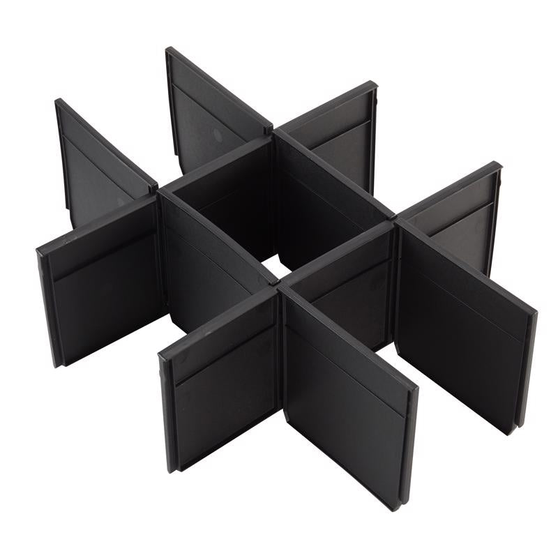 2-DRAWER DIVIDRS BLK 5"H