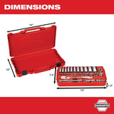 Milwaukee 3/8 in. drive SAE Ratchet and Socket Set