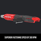 Craftsman V20 3/8 in. Brushed Cordless Ratchet Tool Only