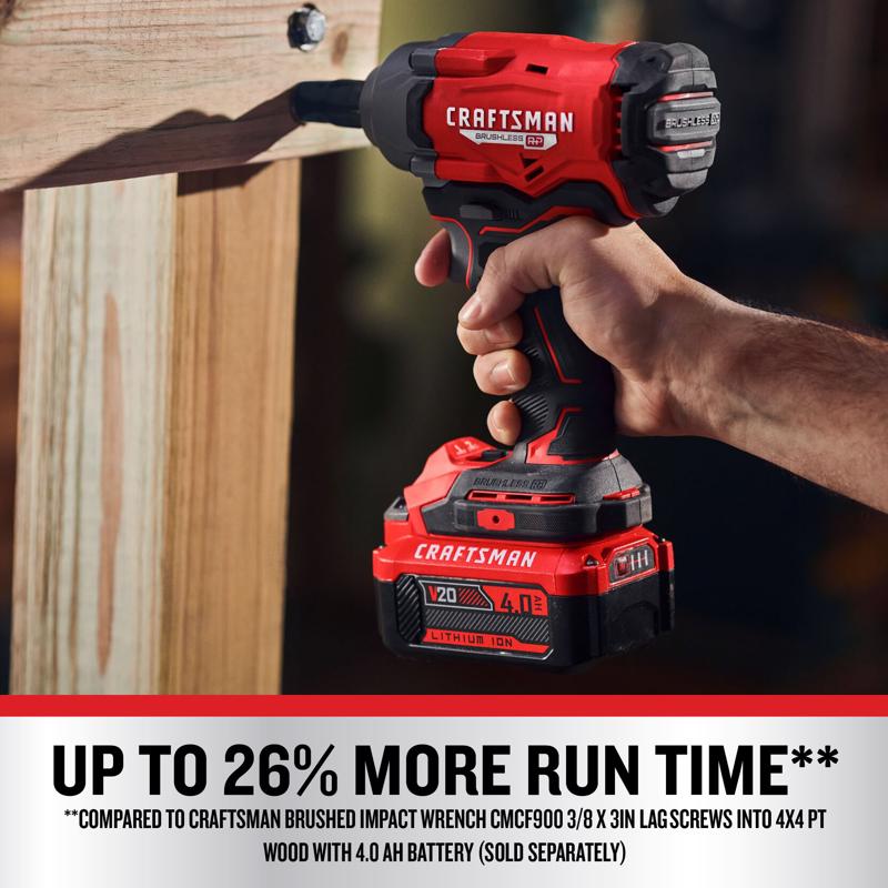 Craftsman V20 1/2 in. Cordless Brushless Impact Wrench Tool Only