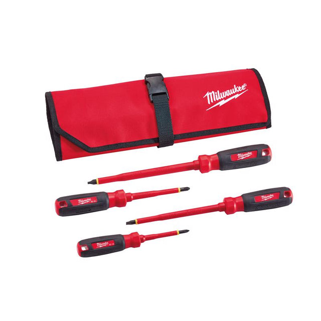 SCREWDRIVER SET ST BK/RD