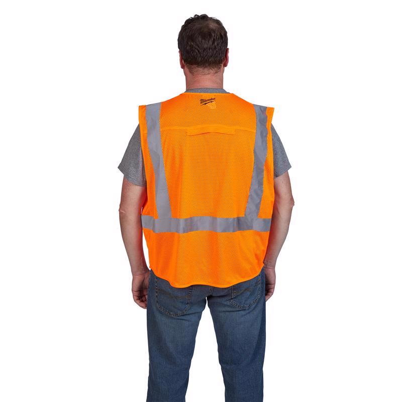 Milwaukee Reflective Safety Vest Hi-Viz Orange L/XL
