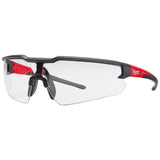 SAFETY GLASSES BK/RD 1PK