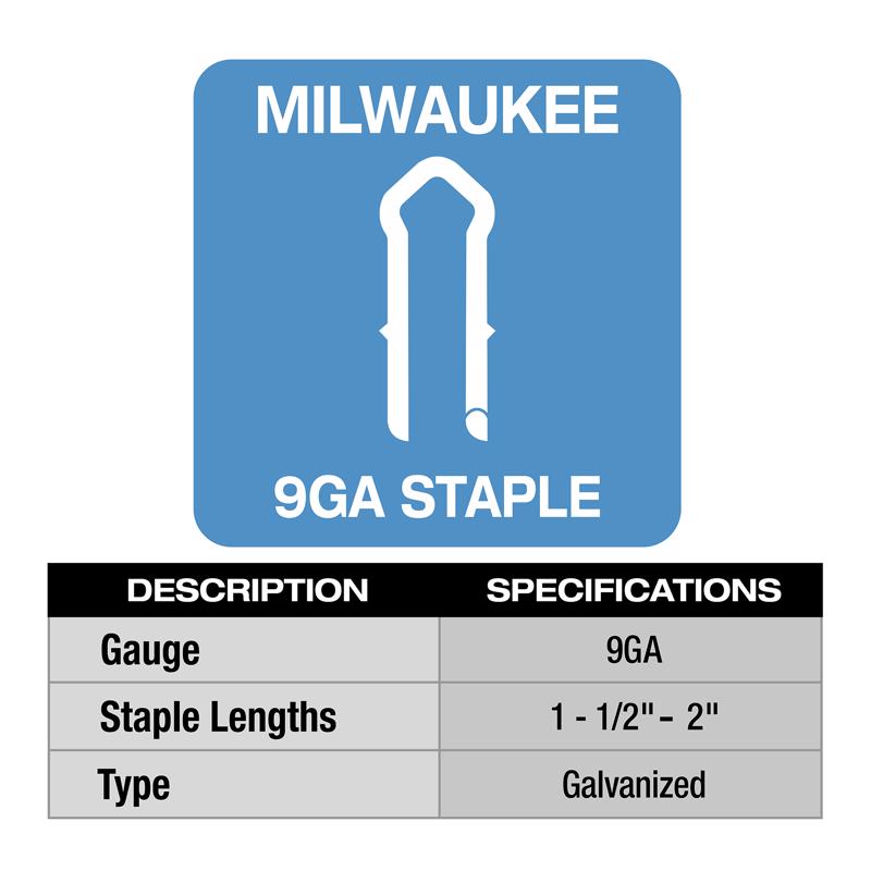 Milwaukee M18 FUEL 9 Ga. Utility Fencing Stapler