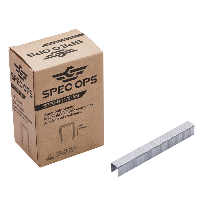 Spec Ops 1/2 in. L Heavy Duty Staples 5000 pk