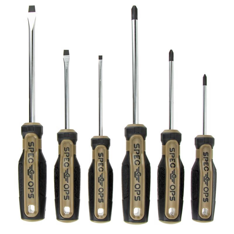 Spec Ops Phillips/Slotted Screwdriver Set 6 pc