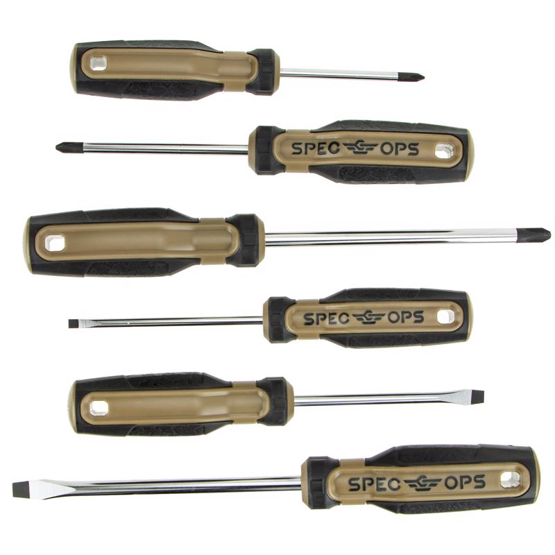 Spec Ops Phillips/Slotted Screwdriver Set 6 pc