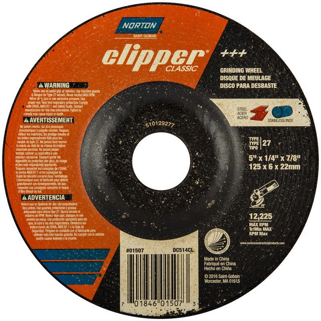 GRINDING WHEEL 7/8X5"