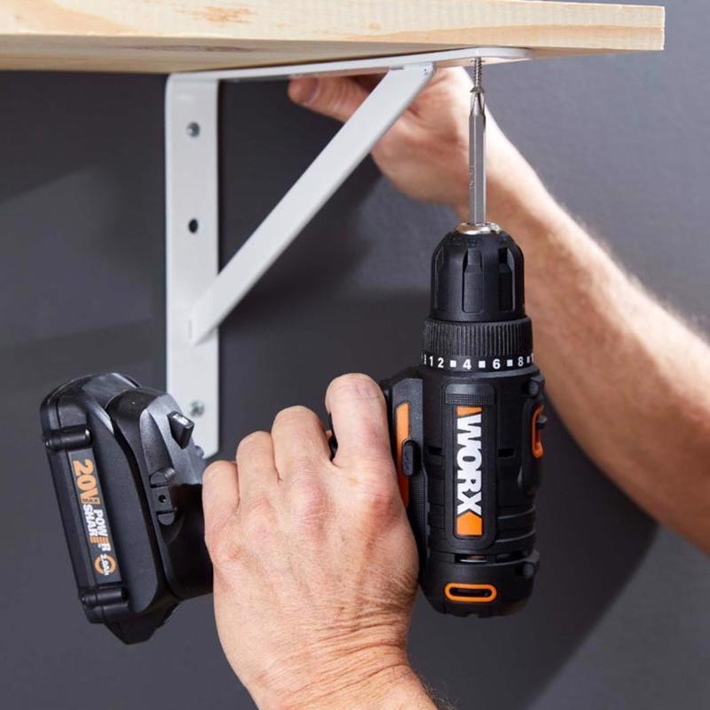 Worx 20V Power Share 3/8 in. Brushless Cordless Drill/Driver Kit (Battery & Charger)