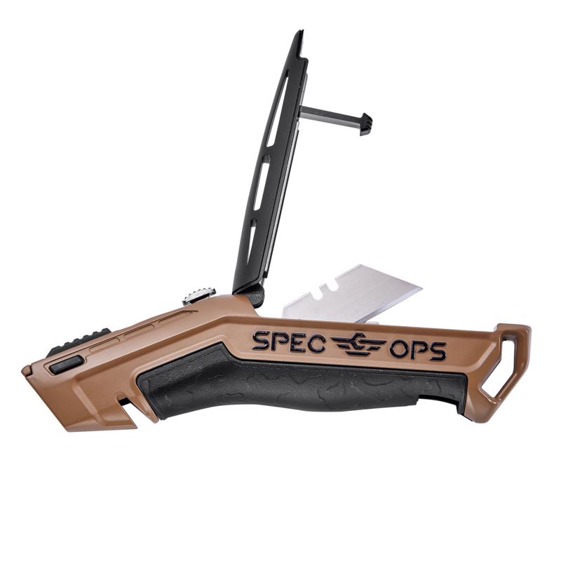 Spec Ops 7 in. Retractable Fixed Utility Knife Black 1 pc