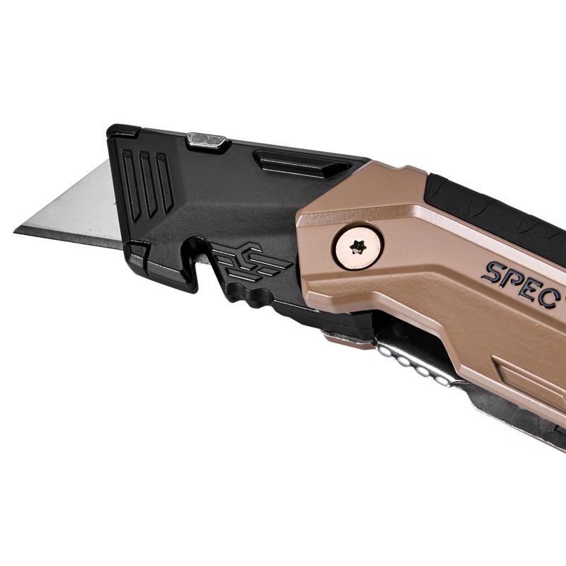 Spec Ops 6 in. Folding Fixed Utility Knife Black 1 pc
