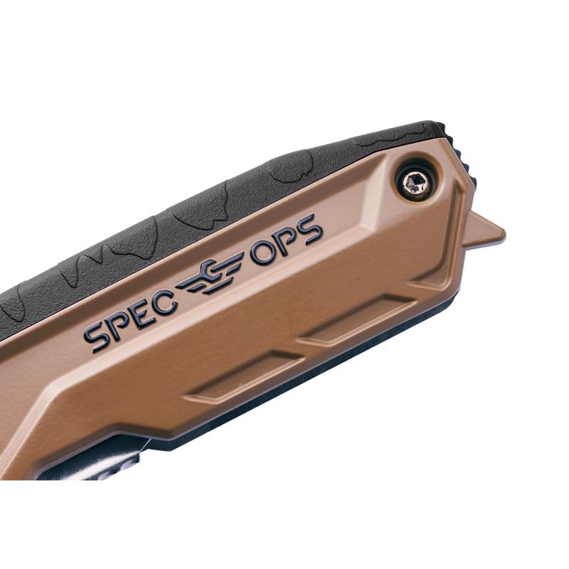 Spec Ops 6 in. Folding Fixed Utility Knife Black 1 pc