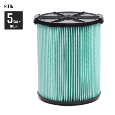 Craftsman 6.75 in. D HEPA Media Wet/Dry Vac Cartridge Filter 5-20 gal 2 pc