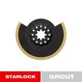 Diablo Starlock 3-3/8 in. X 3-3/8 in. W Carbide Grit Oscillating Grout Removal Blade Grout 1 pk