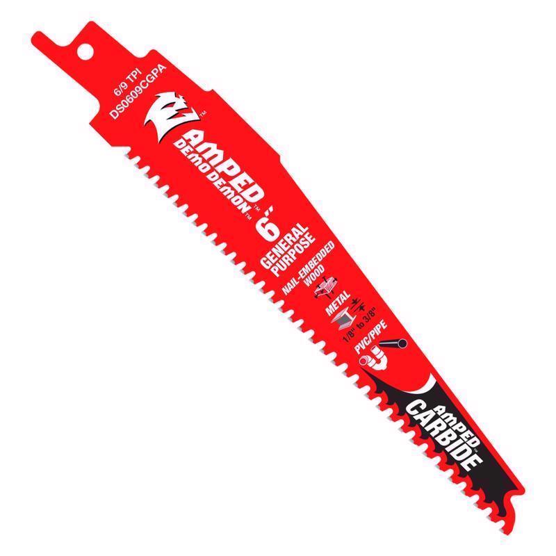 RECIP SAW BLADE CARBD 6"