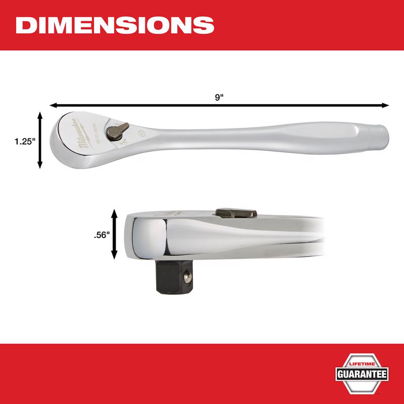 Milwaukee 3/8 in. drive SAE Ratchet 90 teeth