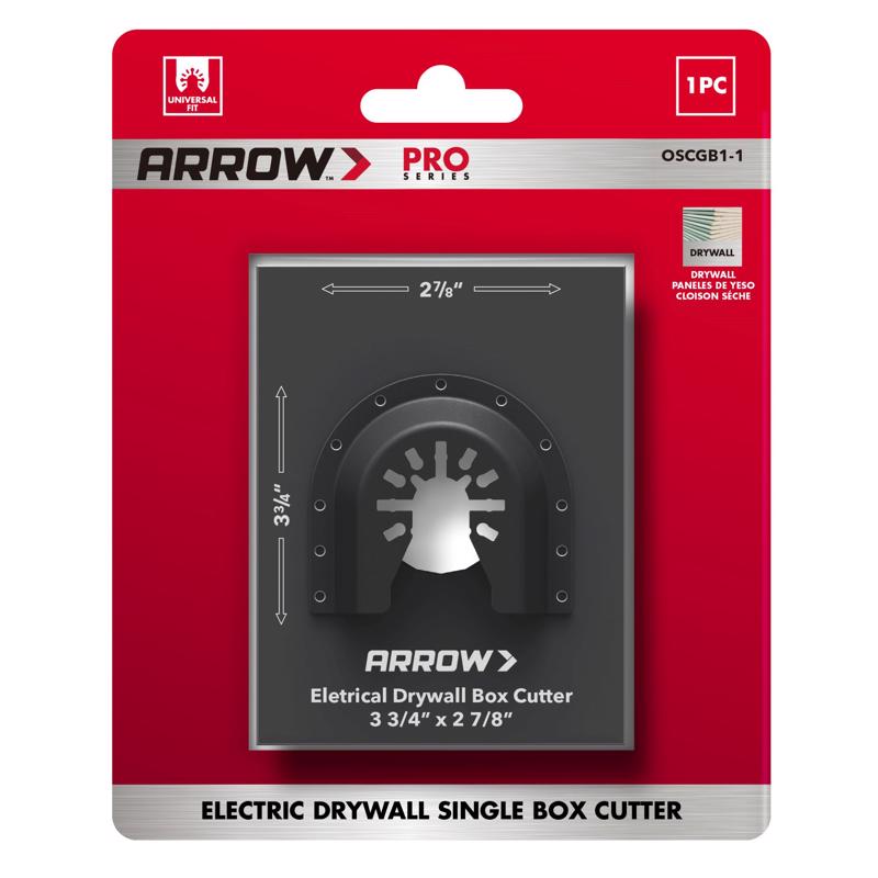 Arrow Pro 2-7/8 in. L X 3-3/4 in. W Bi-Metal Square Drywall Blade Multi-Material 1 pc