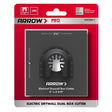 Arrow Pro 3-3/4 in. L X 4 in. W Bi-Metal Square Drywall Blade Multi-Material 1 pc