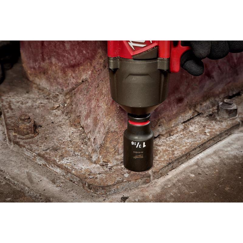 Milwaukee Shockwave 1-1/4 in. X 1/2 in. drive SAE 6 Point Deep Impact Socket 1 pc
