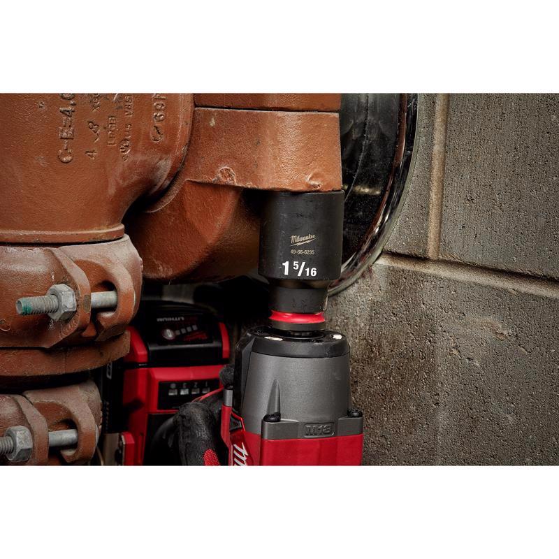 Milwaukee Shockwave 1-5/16 in. X 1/2 in. drive SAE 6 Point Deep Impact Socket 1 pc