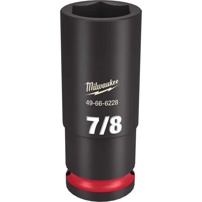 Milwaukee SHOCKWAVE 7/8 in. X 1/2 in. drive SAE 6 Point Deep Impact Socket 1 pc