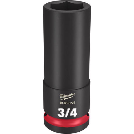 Milwaukee Shockwave 3/4 in. X 1/2 in. drive SAE 6 Point Deep Impact Socket 1 pc