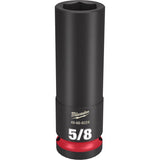Milwaukee SHOCKWAVE 5/8 in. X 1/2 in. drive SAE 6 Point Deep Impact Socket 1 pc
