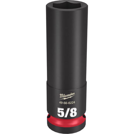 Milwaukee SHOCKWAVE 5/8 in. X 1/2 in. drive SAE 6 Point Deep Impact Socket 1 pc
