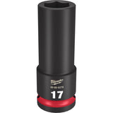 Milwaukee Shockwave 17 mm X 1/2 in. drive Metric/SAE 6 Point Deep Impact Socket 1 pc