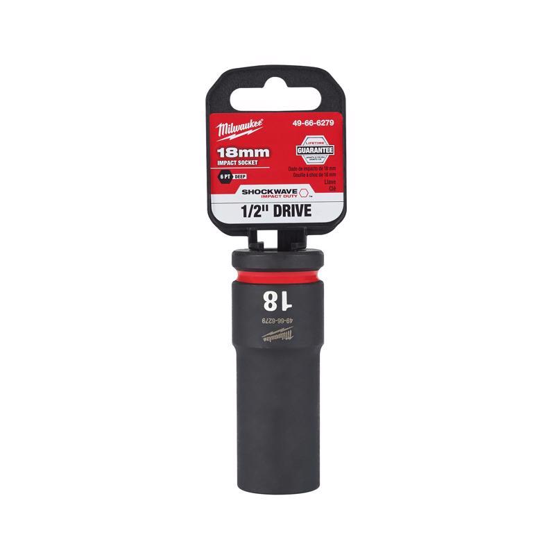 SOCKET 18MM DEEP IMPACT