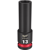 Milwaukee Shockwave 13 mm X 1/2 in. drive Metric 6 Point Deep Impact Socket 1 pc