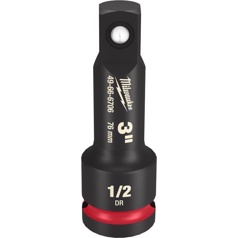 Milwaukee SHOCKWAVE 3 in. X 1/2 in. drive SAE Impact Extension 1 pc