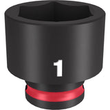 Milwaukee Shockwave 1 in. X 3/8 in. drive SAE 6 Point Standard Impact Socket 1 pc
