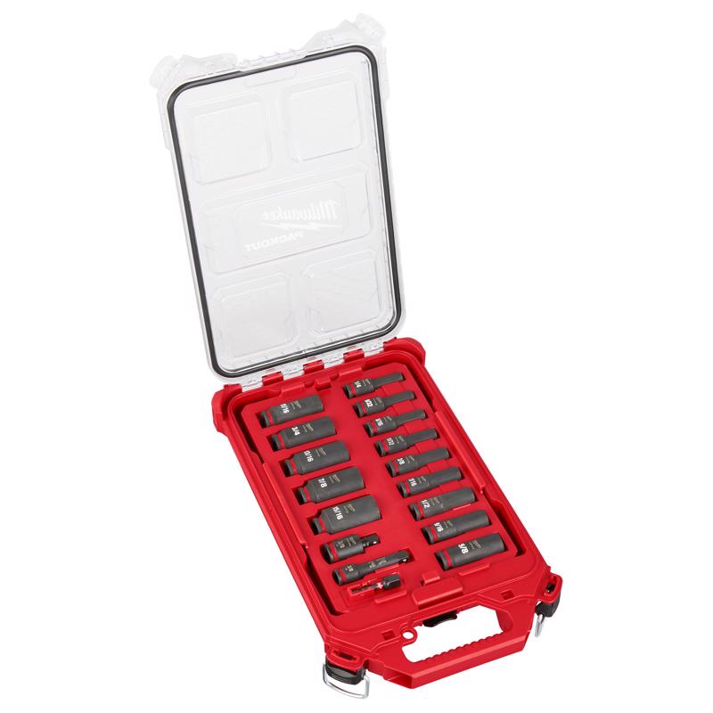 IMPACT SOCKET 17PC 3/8"