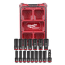 Milwaukee Shockwave 1/2 in. drive Metric 6 Point Impact Socket Set 16 pc