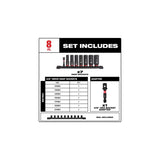 Milwaukee 3/8 in. drive Metric 6 Point Socket Set 8 pc