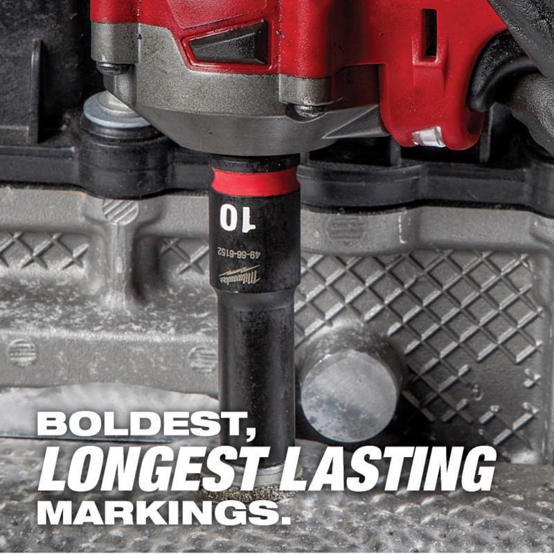 Milwaukee Shockwave 9 mm X 3/8 in. drive Metric 6 Point Standard Impact Socket 1 pc