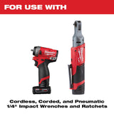 Milwaukee Shockwave 1/4 in. drive SAE 6 Point Standard Shallow Socket Set 10 pc