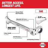 Milwaukee 3/4 in. X 3/4 in. 12 Point SAE Flex Head Combination Wrench 10.14 in. L 1 pc