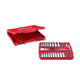 Milwaukee 1/2 in. drive Metric and SAE Ratchet and Socket Set 90 teeth