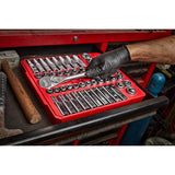 Milwaukee 1/2 in. drive Metric and SAE Ratchet and Socket Set 90 teeth