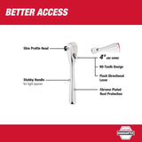 Milwaukee 3/8 in. drive SAE Ratchet 90 teeth