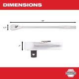 Milwaukee 1/2 in. drive SAE Ratchet 90 teeth