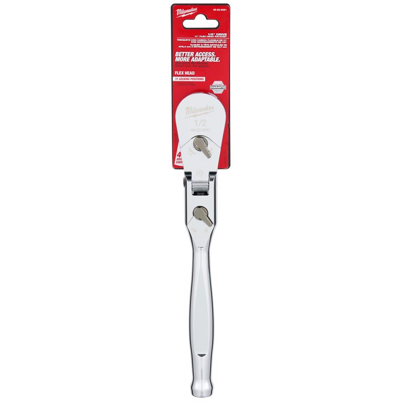 Milwaukee 1/2 in. drive SAE Flex Head Ratchet 90 teeth