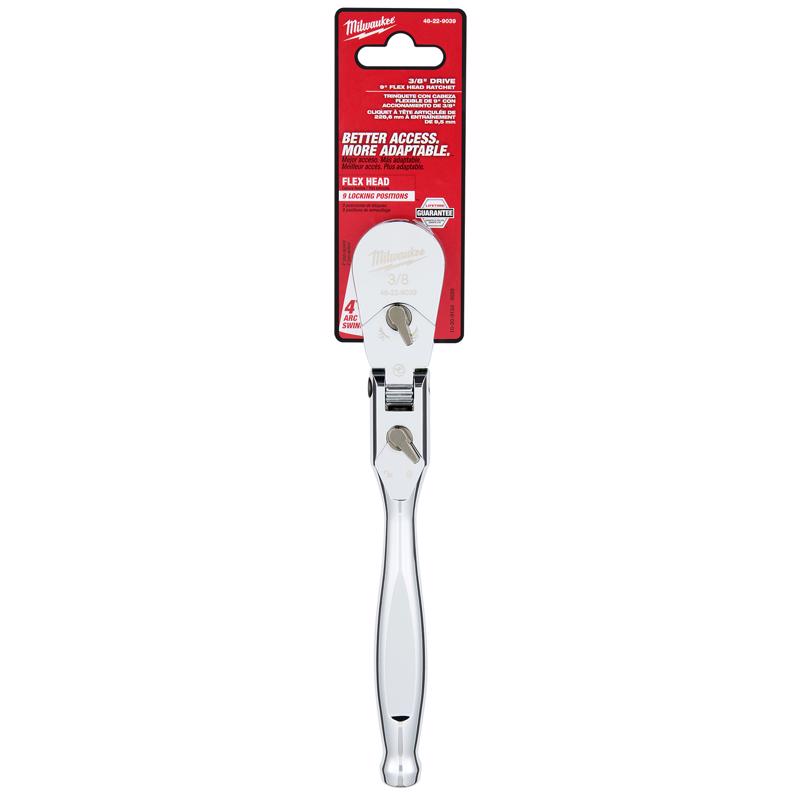 Milwaukee 3/8 in. drive SAE Flex Head Ratchet 90 teeth