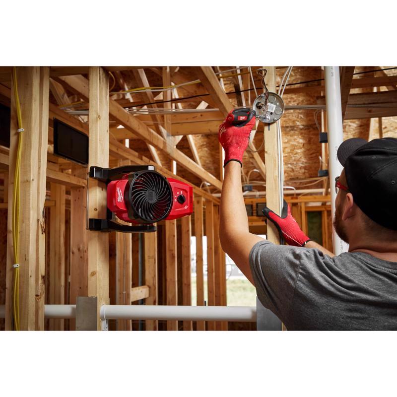 Milwaukee M12 13 in. H X 6 in. D 3 speed Cordless Jobsite Fan