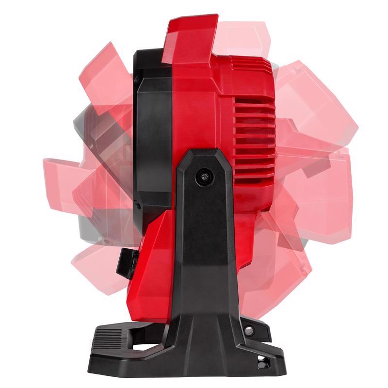 Milwaukee M12 13 in. H X 6 in. D 3 speed Cordless Jobsite Fan