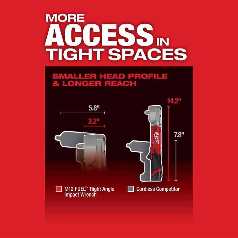 Milwaukee M12 FUEL 3/8 in. Cordless Brushless Impact Wrench Tool Only