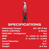 Milwaukee M18 3/8 in. Cordless Brushed Impact Wrench Tool Only