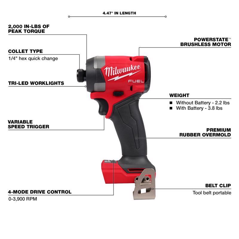 Milwaukee M18 FUEL Cordless Brushless 5 Tool Combo Kit